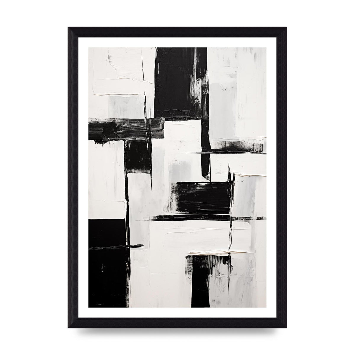 Captivating Geometric Black and White Pattern