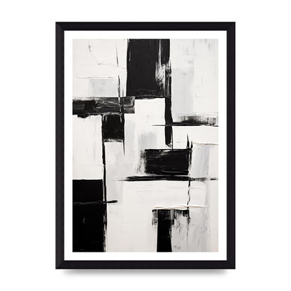 Captivating Geometric Black and White Pattern