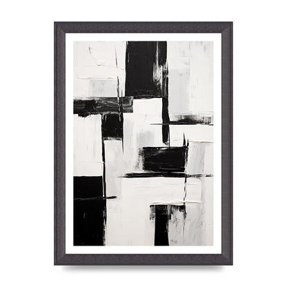 Captivating Geometric Black and White Pattern