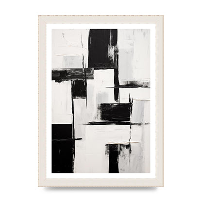 Captivating Geometric Black and White Pattern