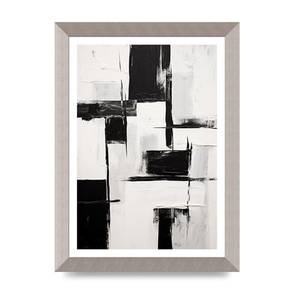 Captivating Geometric Black and White Pattern