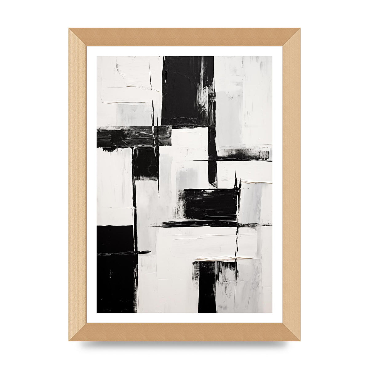 Captivating Geometric Black and White Pattern