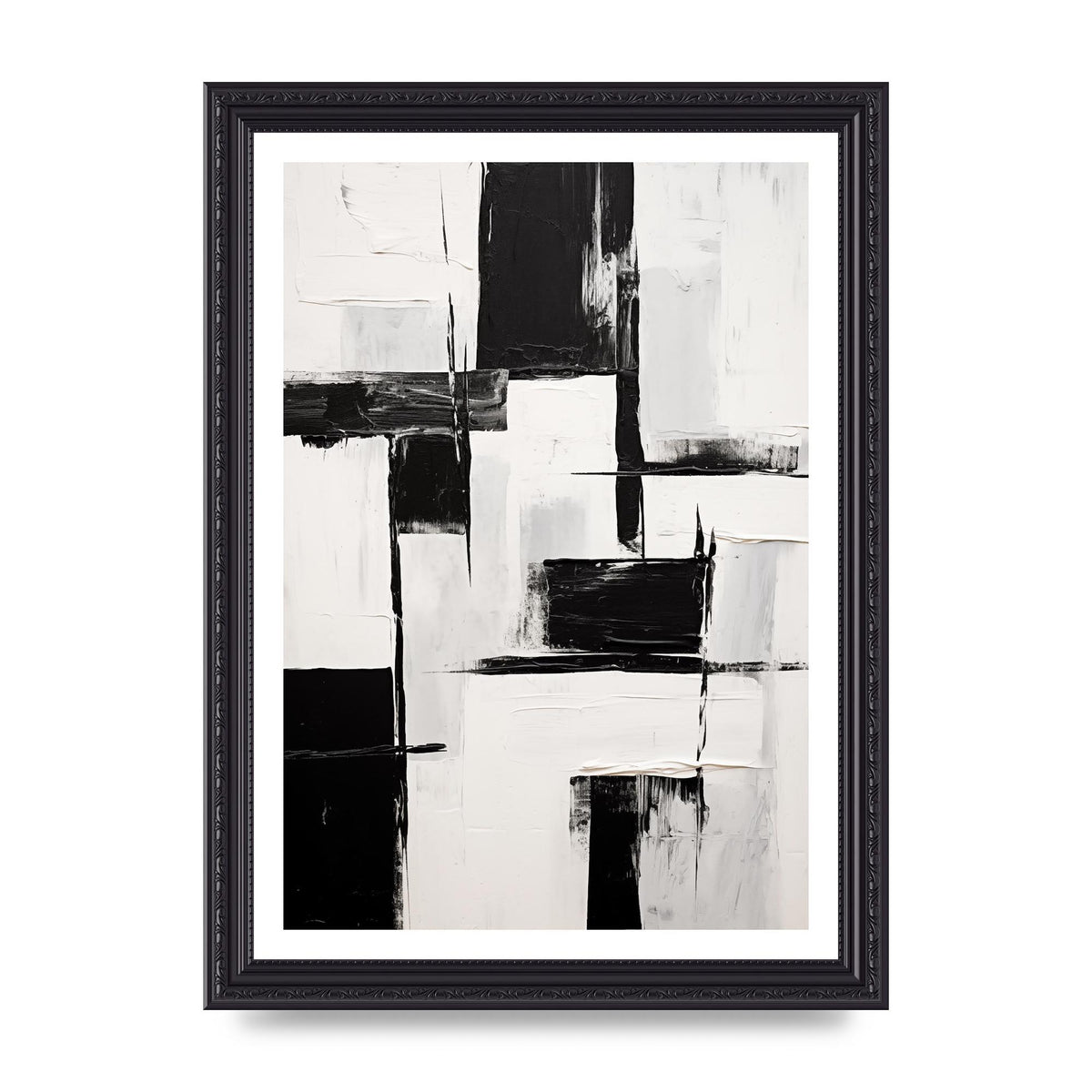 Captivating Geometric Black and White Pattern