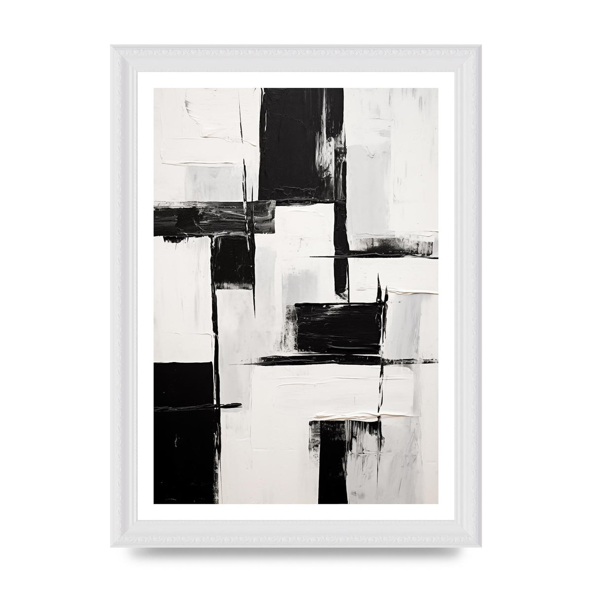 Captivating Geometric Black and White Pattern