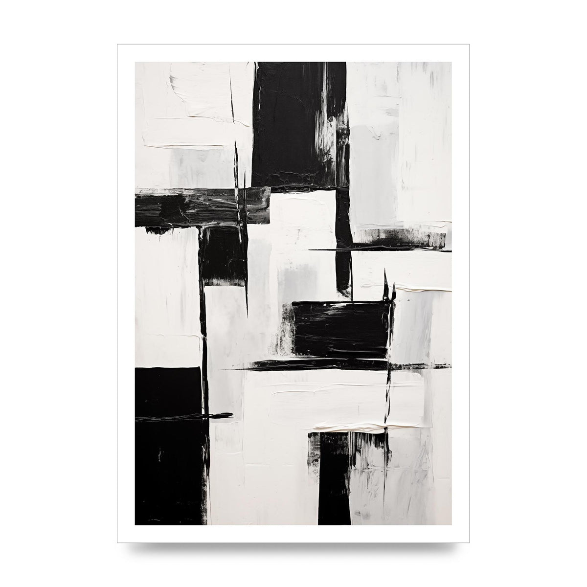 Captivating Geometric Black and White Pattern