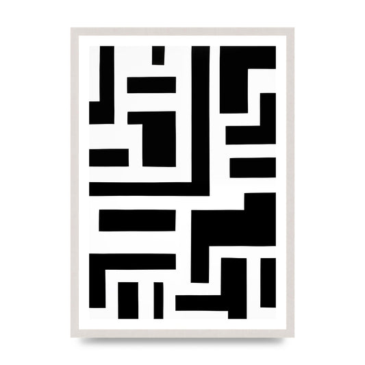 Mesmerizing Geometric Pattern in Black and White