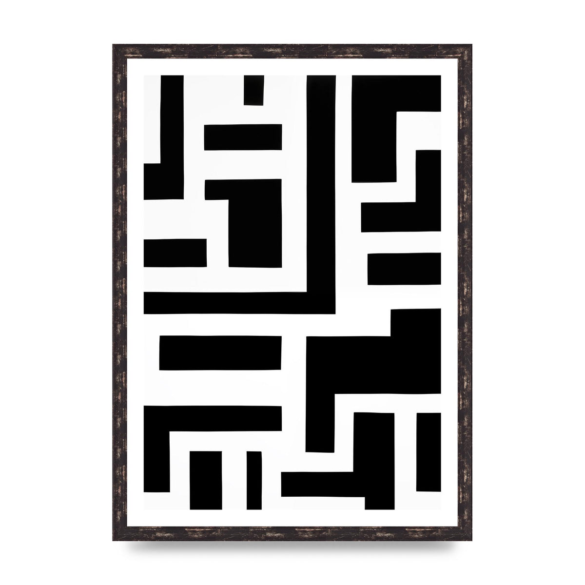 Mesmerizing Geometric Pattern in Black and White