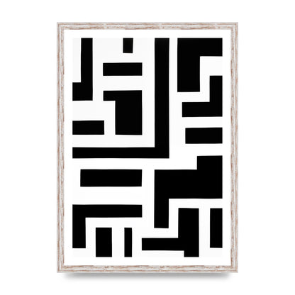 Mesmerizing Geometric Pattern in Black and White
