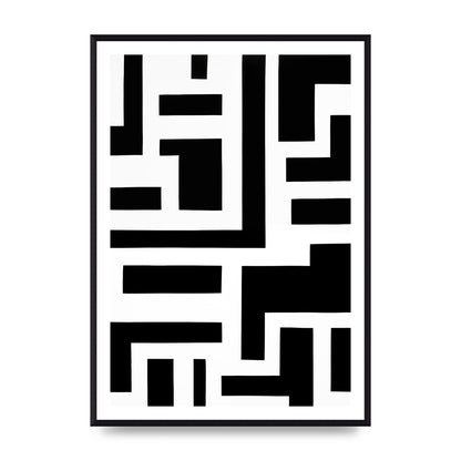 Mesmerizing Geometric Pattern in Black and White