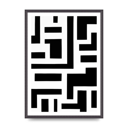 Mesmerizing Geometric Pattern in Black and White