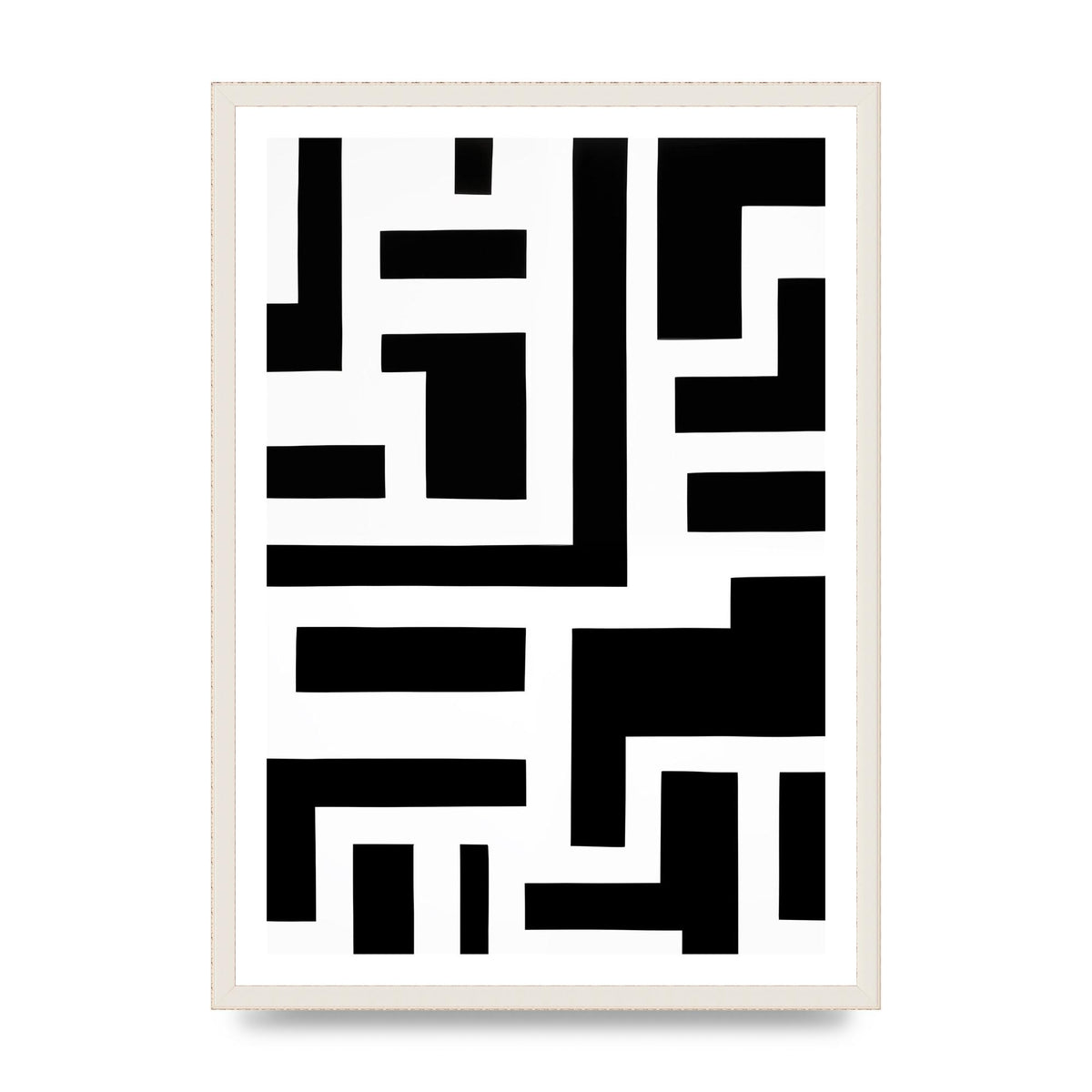 Mesmerizing Geometric Pattern in Black and White