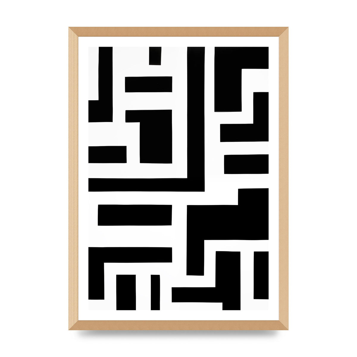 Mesmerizing Geometric Pattern in Black and White