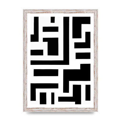 Mesmerizing Geometric Pattern in Black and White