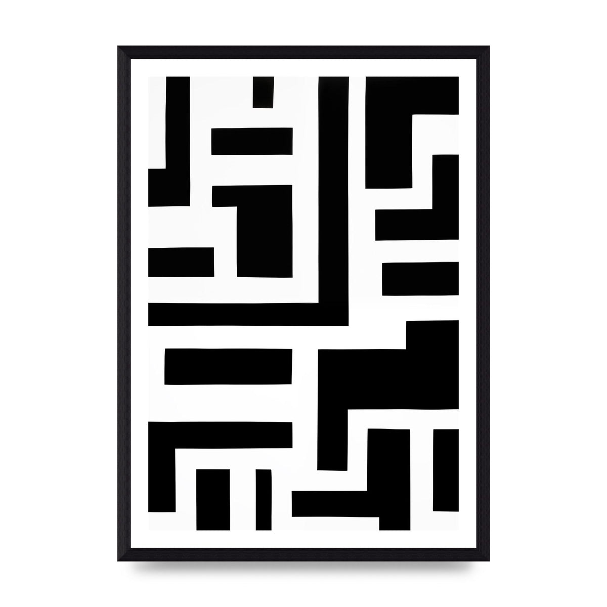 Mesmerizing Geometric Pattern in Black and White