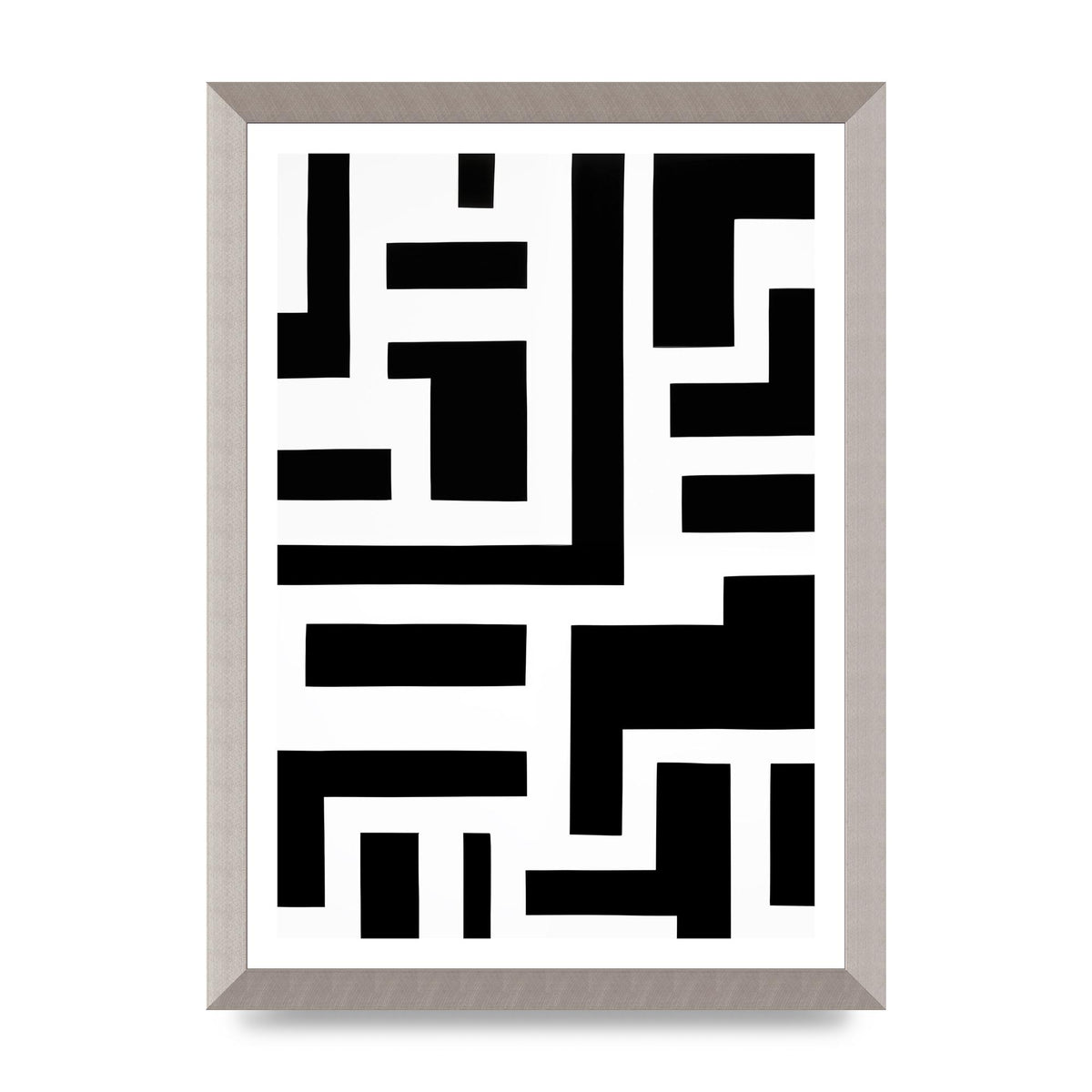 Mesmerizing Geometric Pattern in Black and White