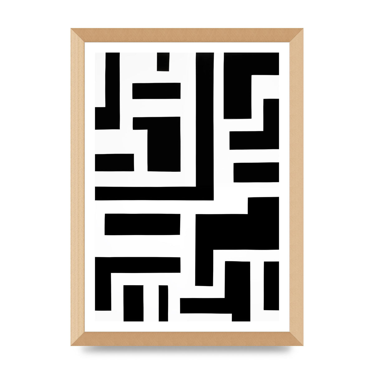 Mesmerizing Geometric Pattern in Black and White