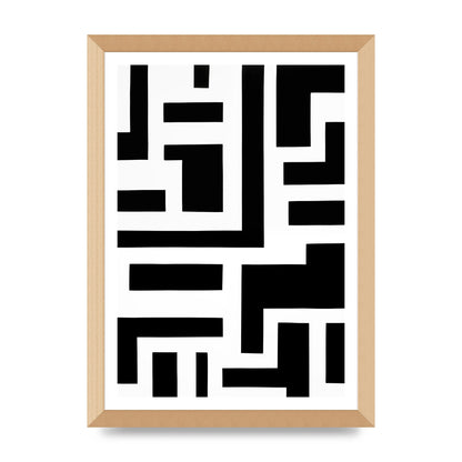 Mesmerizing Geometric Pattern in Black and White