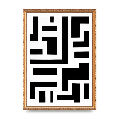 Mesmerizing Geometric Pattern in Black and White