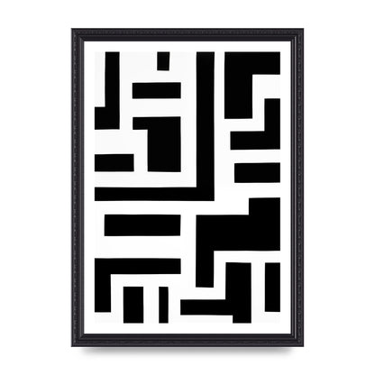Mesmerizing Geometric Pattern in Black and White