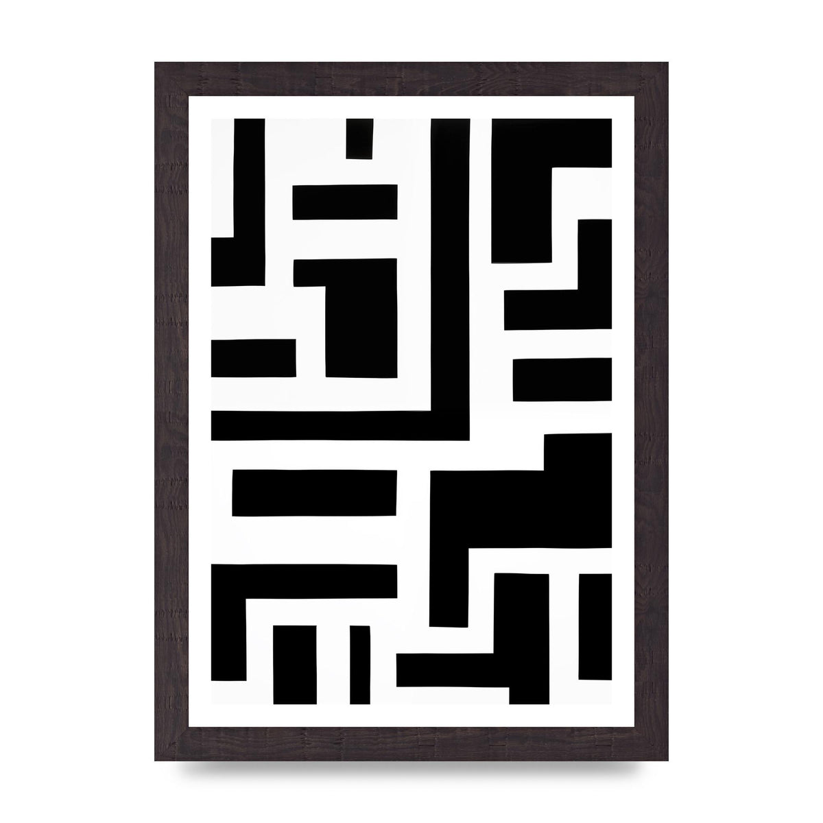 Mesmerizing Geometric Pattern in Black and White