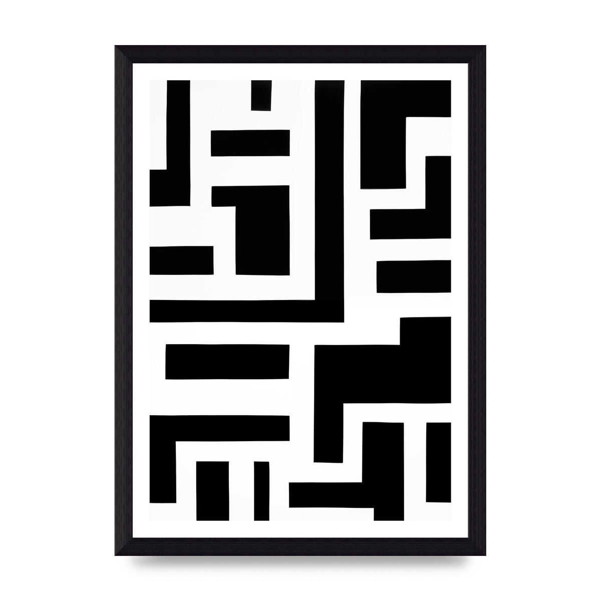 Mesmerizing Geometric Pattern in Black and White
