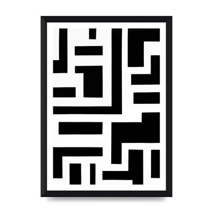 Mesmerizing Geometric Pattern in Black and White