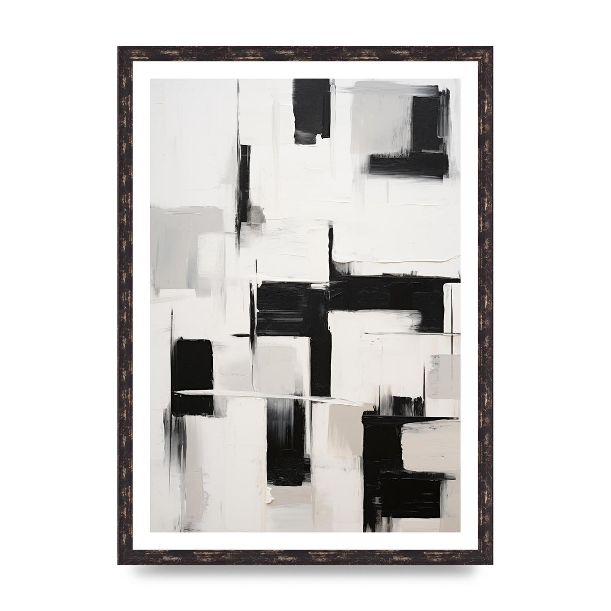 Geometric Patterns in Monochrome Art