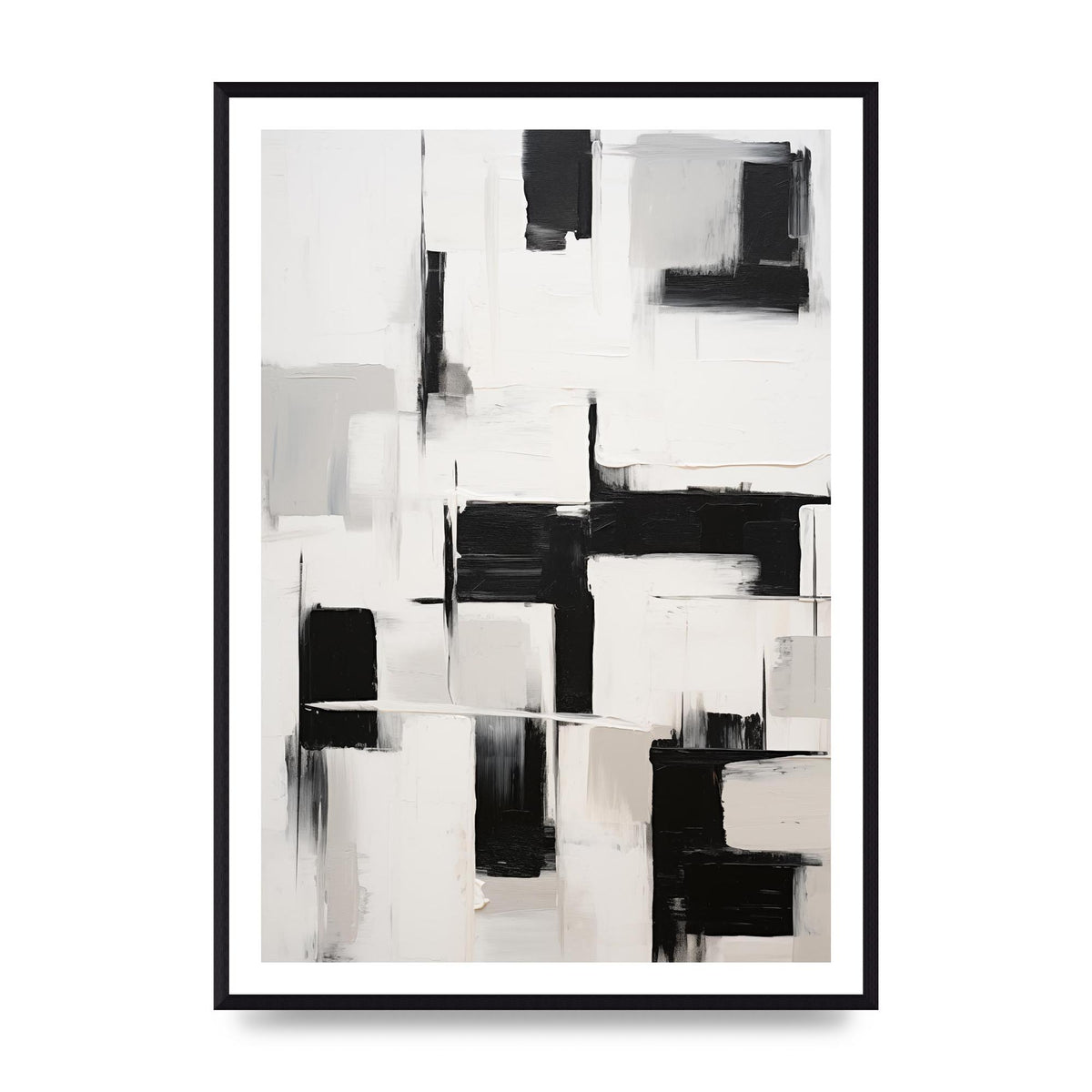 Geometric Patterns in Monochrome Art