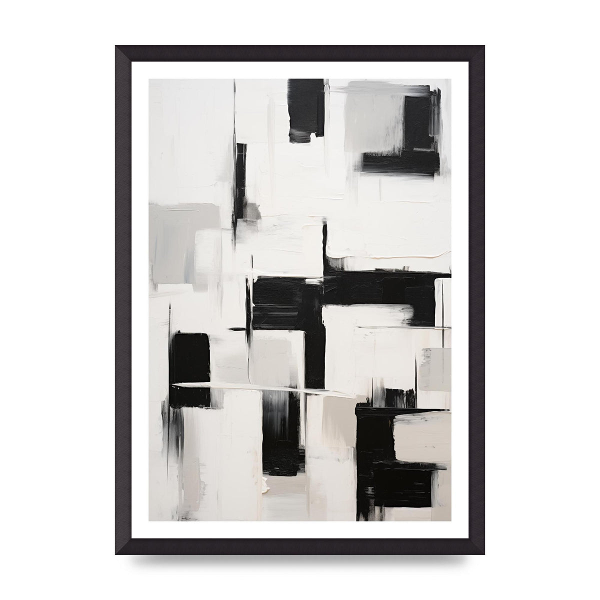 Geometric Patterns in Monochrome Art