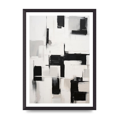 Geometric Patterns in Monochrome Art