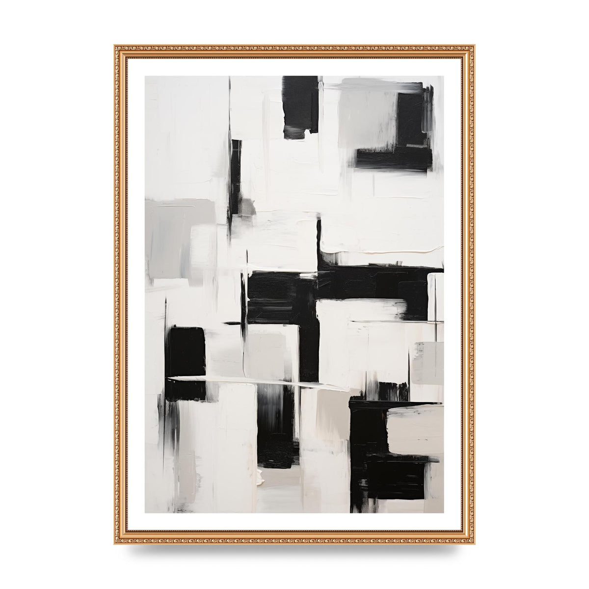 Geometric Patterns in Monochrome Art