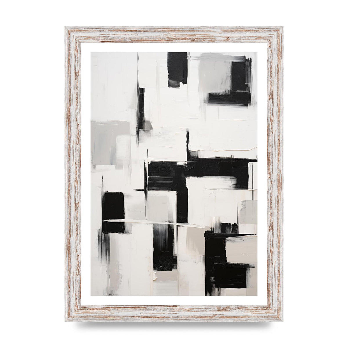 Geometric Patterns in Monochrome Art