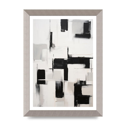 Geometric Patterns in Monochrome Art