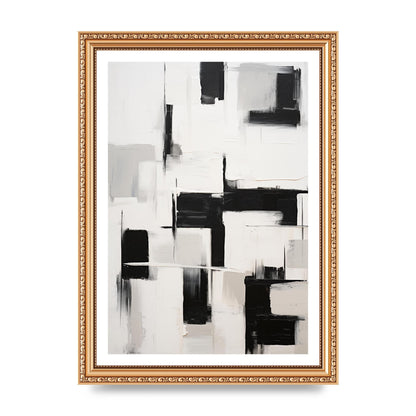 Geometric Patterns in Monochrome Art