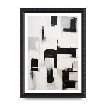 Geometric Patterns in Monochrome Art