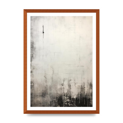 Encaustic Depth in Black and White Layers
