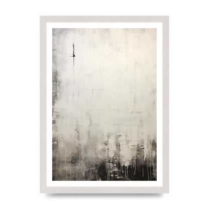 Encaustic Depth in Black and White Layers