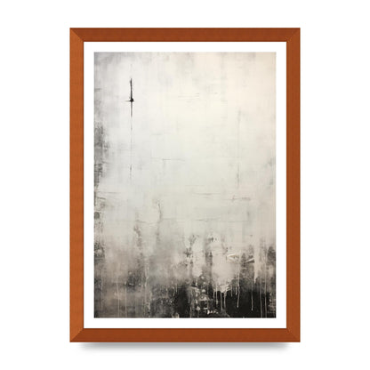 Encaustic Depth in Black and White Layers
