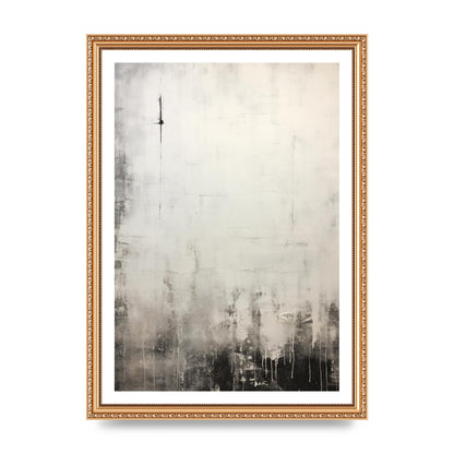Encaustic Depth in Black and White Layers