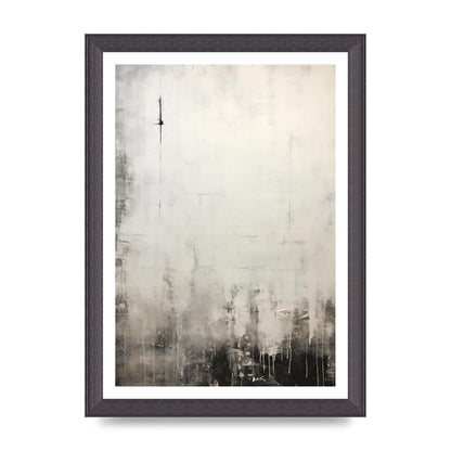 Encaustic Depth in Black and White Layers