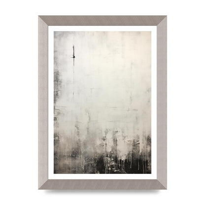Encaustic Depth in Black and White Layers