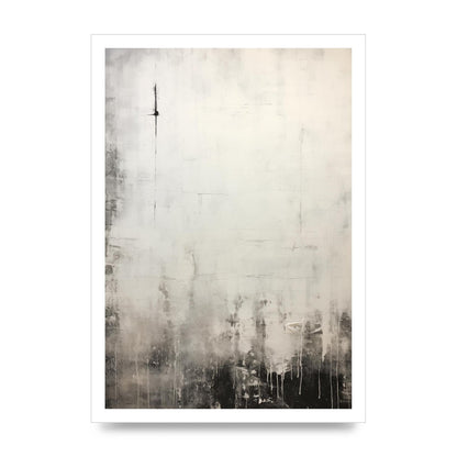 Encaustic Depth in Black and White Layers