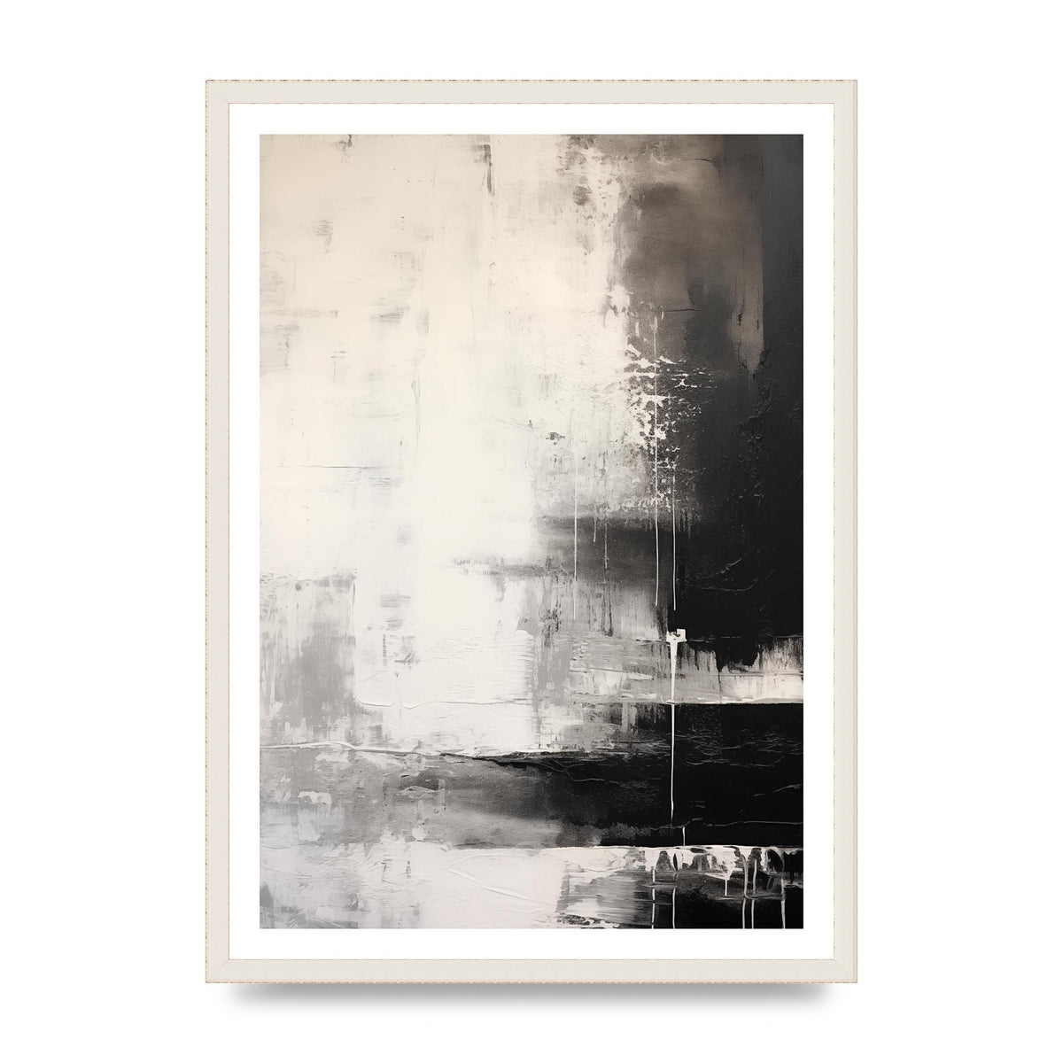 Depth and Texture in Black and White Encaustic