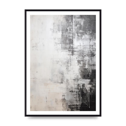 Layered Wax in Black and White Encaustic