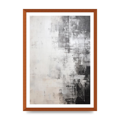 Layered Wax in Black and White Encaustic