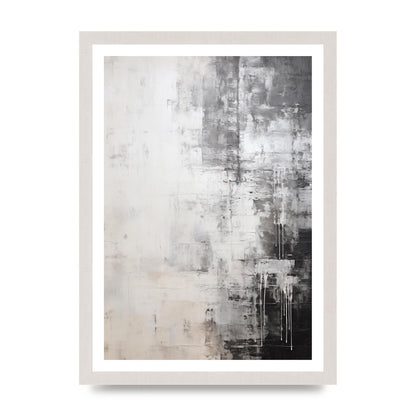Layered Wax in Black and White Encaustic