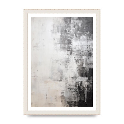 Layered Wax in Black and White Encaustic