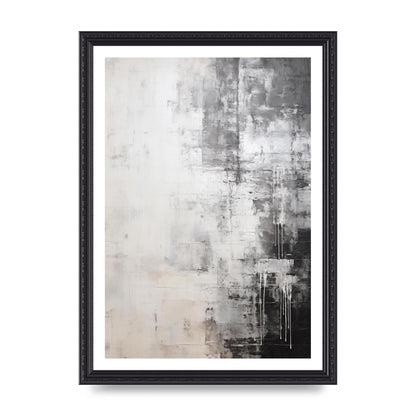Layered Wax in Black and White Encaustic