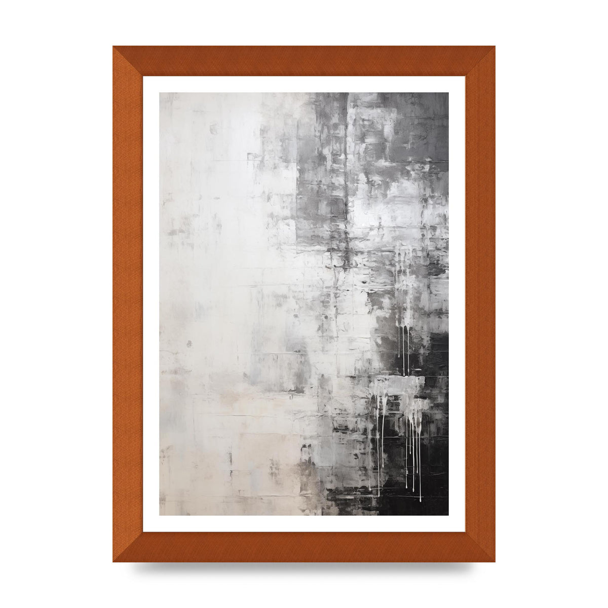 Layered Wax in Black and White Encaustic