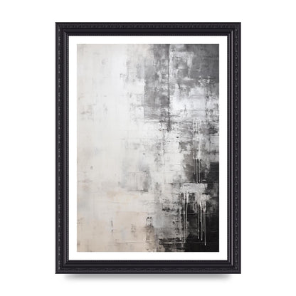 Layered Wax in Black and White Encaustic